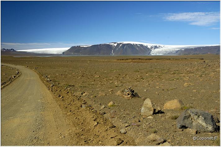 piste F35 et glacier Langjökull