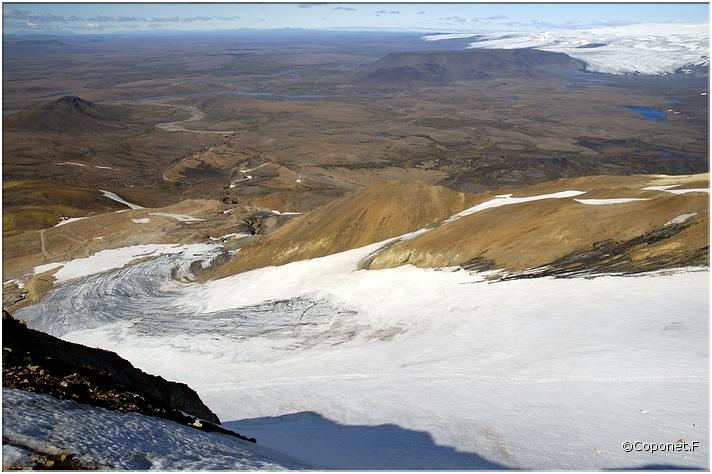 au fond glacier Hofsjökull